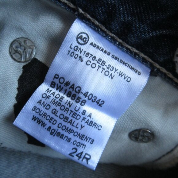 NWT Adriano Goldschmied AG Phoebe in 23 Years Woven Dreams Embroidered Jeans 24 - Picture 5 of 7